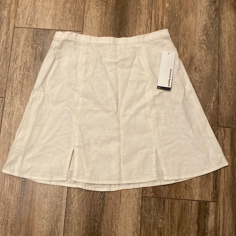 American Apparel A-Line Linen Tennis Skirt